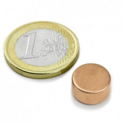 Kiekkomagneetti 12x6mm (kupari)