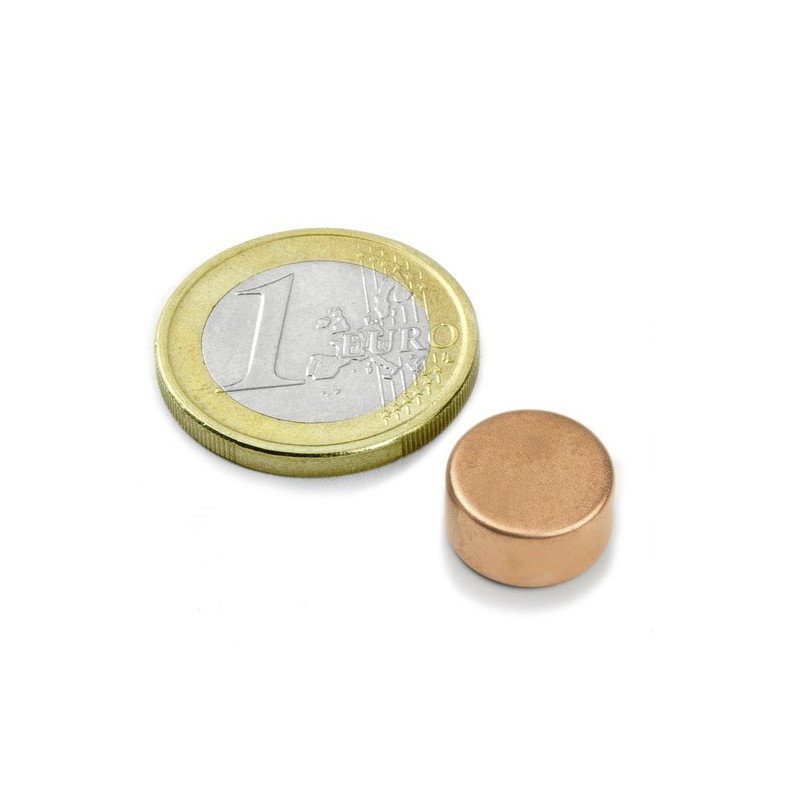 Kiekkomagneetti 12x6mm (kupari)