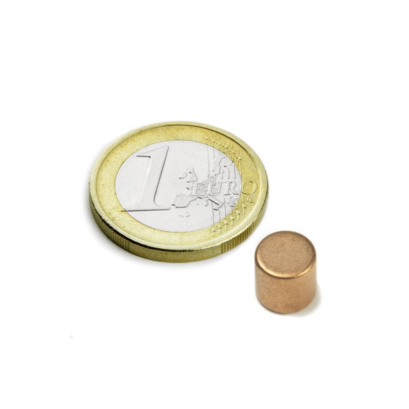 Kiekkomagneetti 8x8mm (kupari)