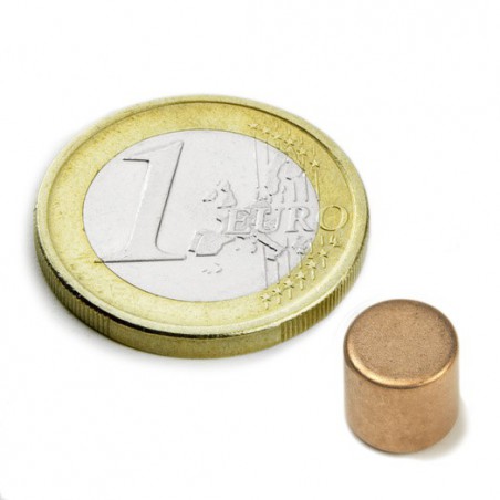 Kiekkomagneetti 8x8mm (kupari)