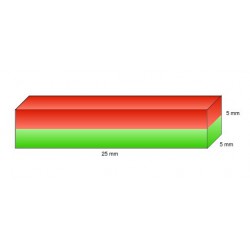 Suorakaidemagneetti 25x5x5mm (01426)