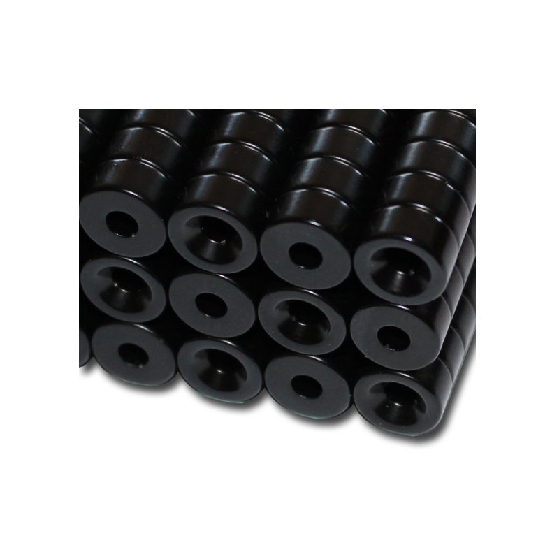 Reiällinen kiekkomagneetti 10x5mm (epoksi)