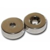 Reiällinen kiekkomagneetti 14x5mm (uppokanta)