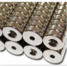 Reiällinen kiekkomagneetti 16x5mm (uppokanta)
