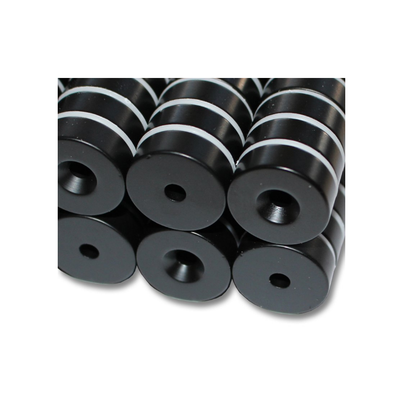 Reiällinen kiekkomagneetti 20x7mm (epoksi)