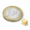 Kuutiomagneetti (kulta N50) 5x5x5mm