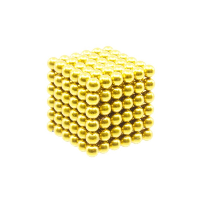 Kuulamagneettikuutio 5mm kulta - 216kpl