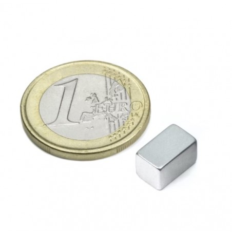 Neodyymi neliömagneetti 10x6x6mm (sinkitty)