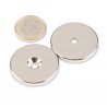 Reiällinen kiekkomagneetti 34x4mm (uppokanta)