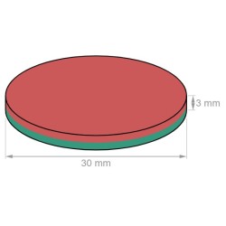 Neodyymi kiekkomagneetti 30x3mm