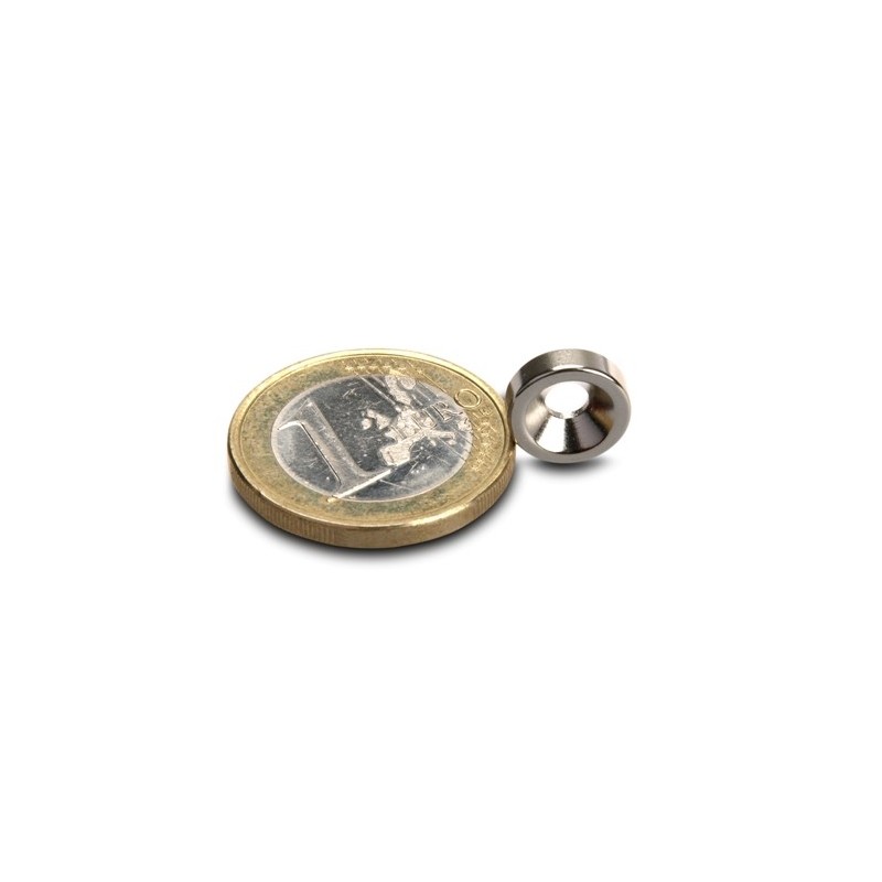 Neodymium disc magnet 10x3mm (Countersunk)