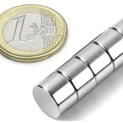 Neodyymi kiekkomagneetti 12x8mm