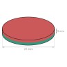 Neodymium disc magnet 25x3mm