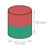 Neodyymi kiekkomagneetti 10x10mm