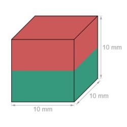 Neodyymi kuutiomagneetti 10x10x10mm
