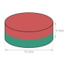 Neodymium disc magnet 15x5mm