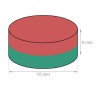 Plastic magnet 16x6mm