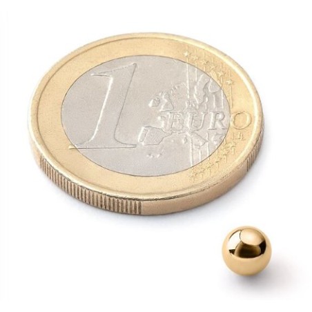 Kuulamagneetti 5mm (kulta)