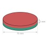 Neodymium disc magnet 15x2mm