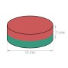 Neodymium disc magnet 10x3mm (PTFE)