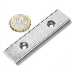 Reiällinen kiinnitysmagneetti 80x20x4mm