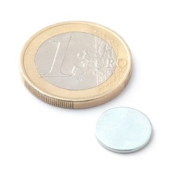 Neodymium disc magnet 12x1mm, Zinc (Zn)