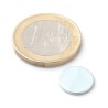 Neodyymi kiekkomagneetti 12x1mm, sinkitty (Zn)