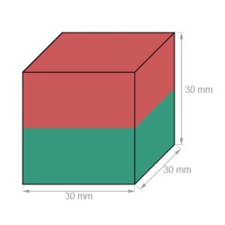 Neodyymi kuutiomagneetti 30x30x30mm