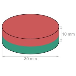 Neodyymi kiekkomagneetti 30x10mm