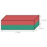 Neodyymi suorakaidemagneetti 6x5x2mm 150°C