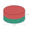 Neodymium disc magnet 4x2mm - Epoxy