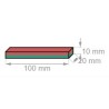 Neodyymi suorakaidemagneetti 100x20x10mm